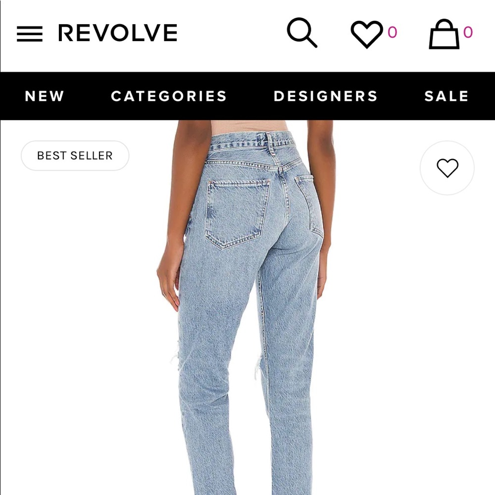 Only Worn Once Agolde Jaime High Rise Classic In … - image 6